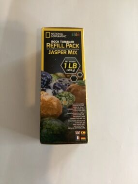 National Geographic Rock Tumbler Refill Kit 1lb Jasper Rocks for Tumbling Mix